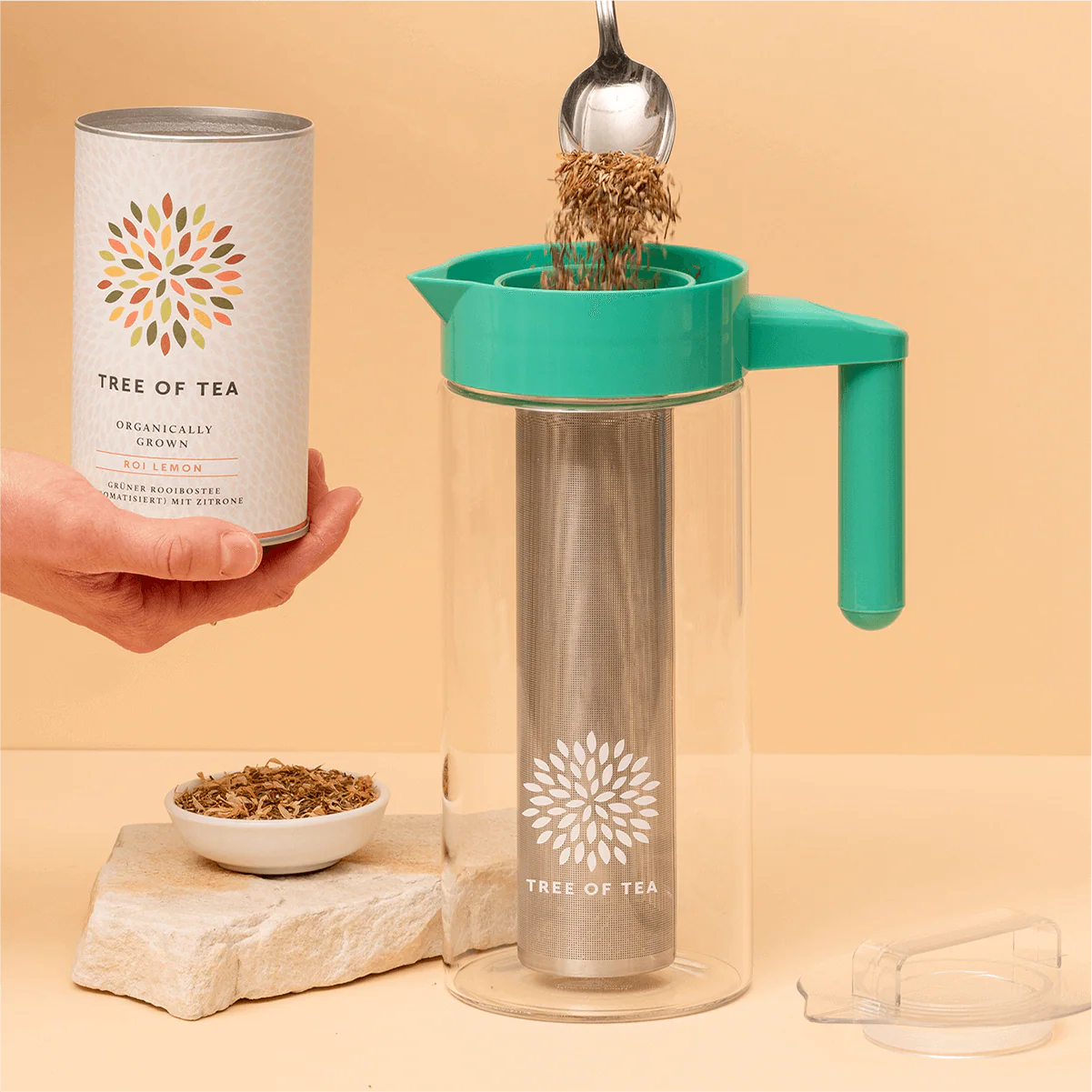 Tree of Tea Ice Tea Pitcher met zeef - Image 4